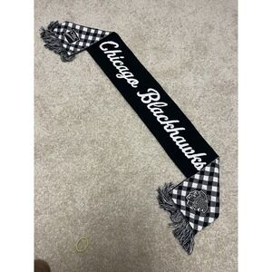 CHICAGO BLACKHAWKS NHL CIBC Double Sided Buffalo Plaid Winter Scarf SGA 1/24/18